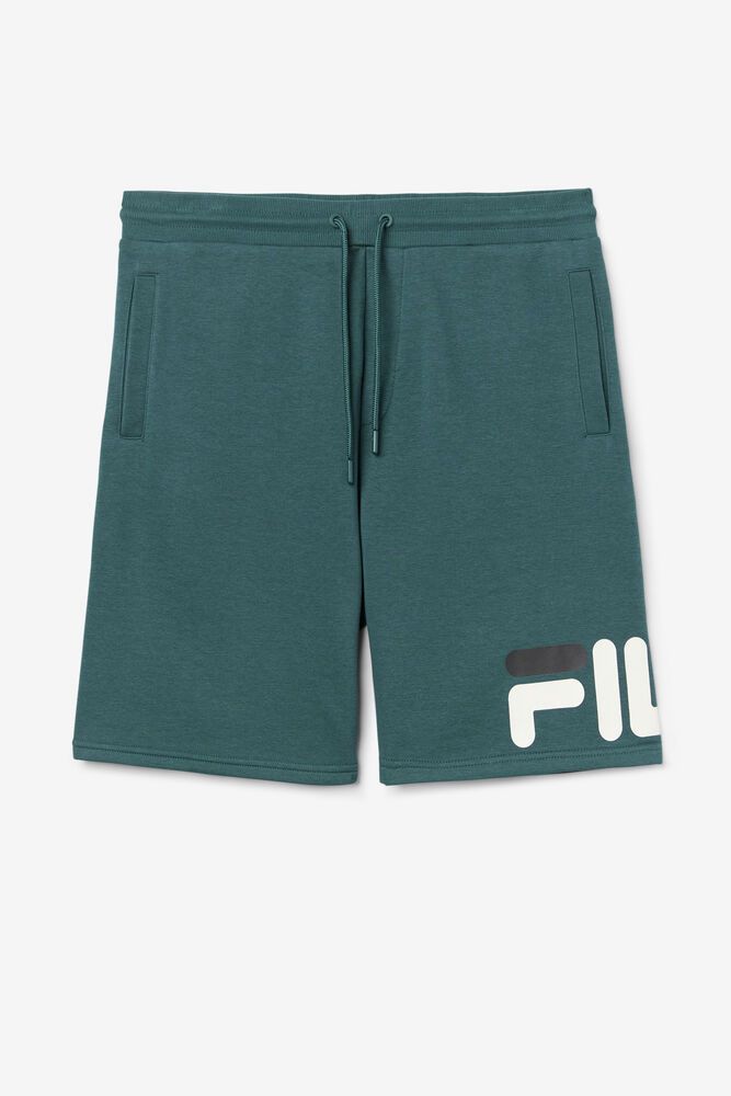 Fila Shorts Zeshawn Mens Green - India BUE-837251